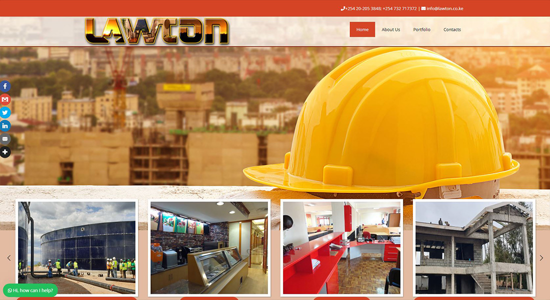 construction web design